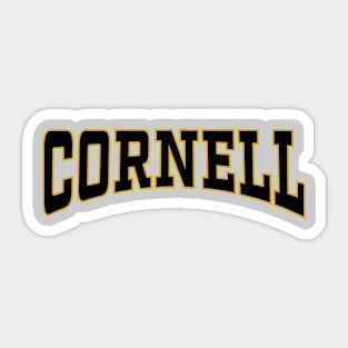 Cornell - Black and Gold Sticker